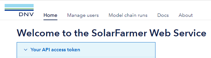 SolarFarmer Web Service