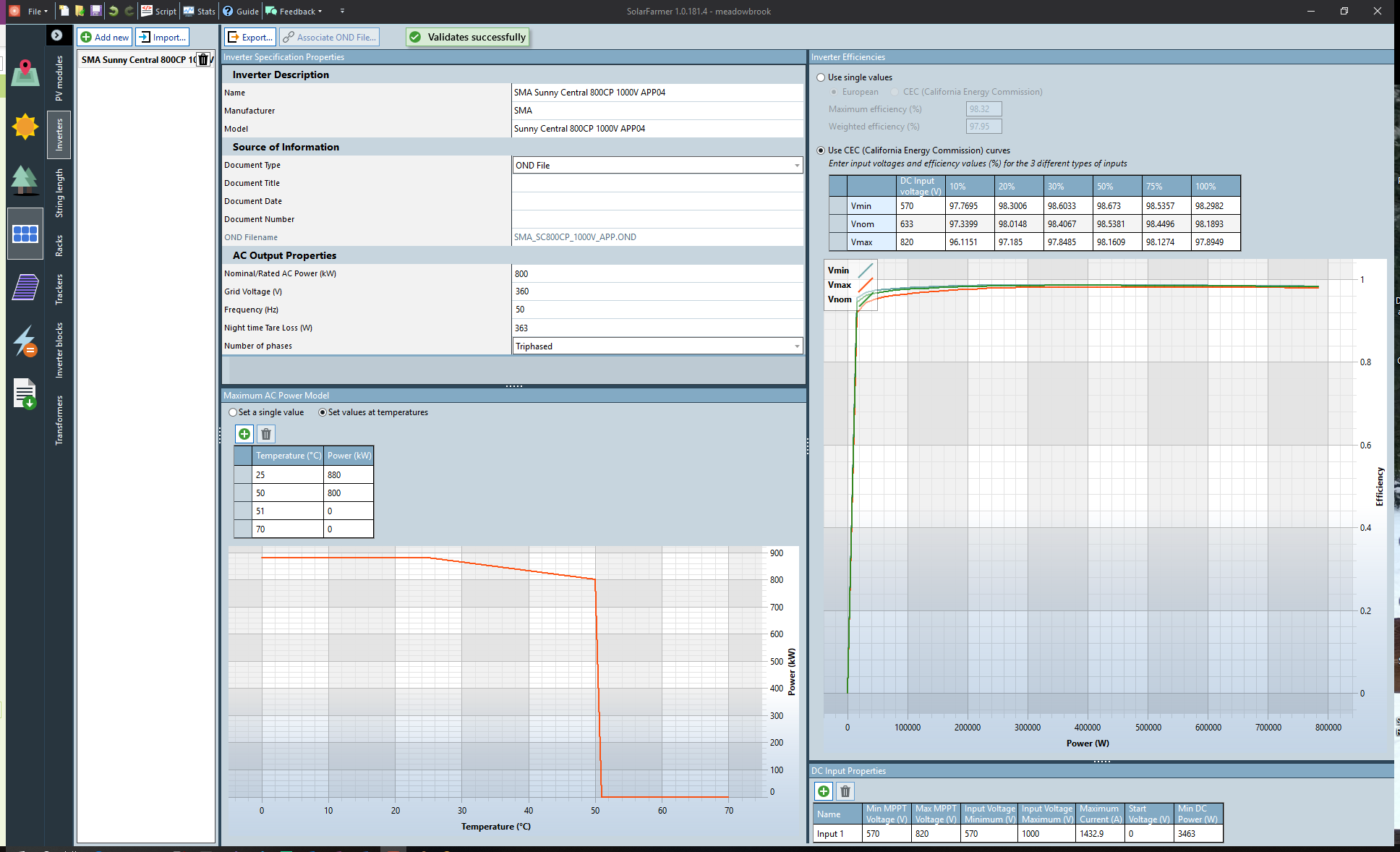 inverter parameters