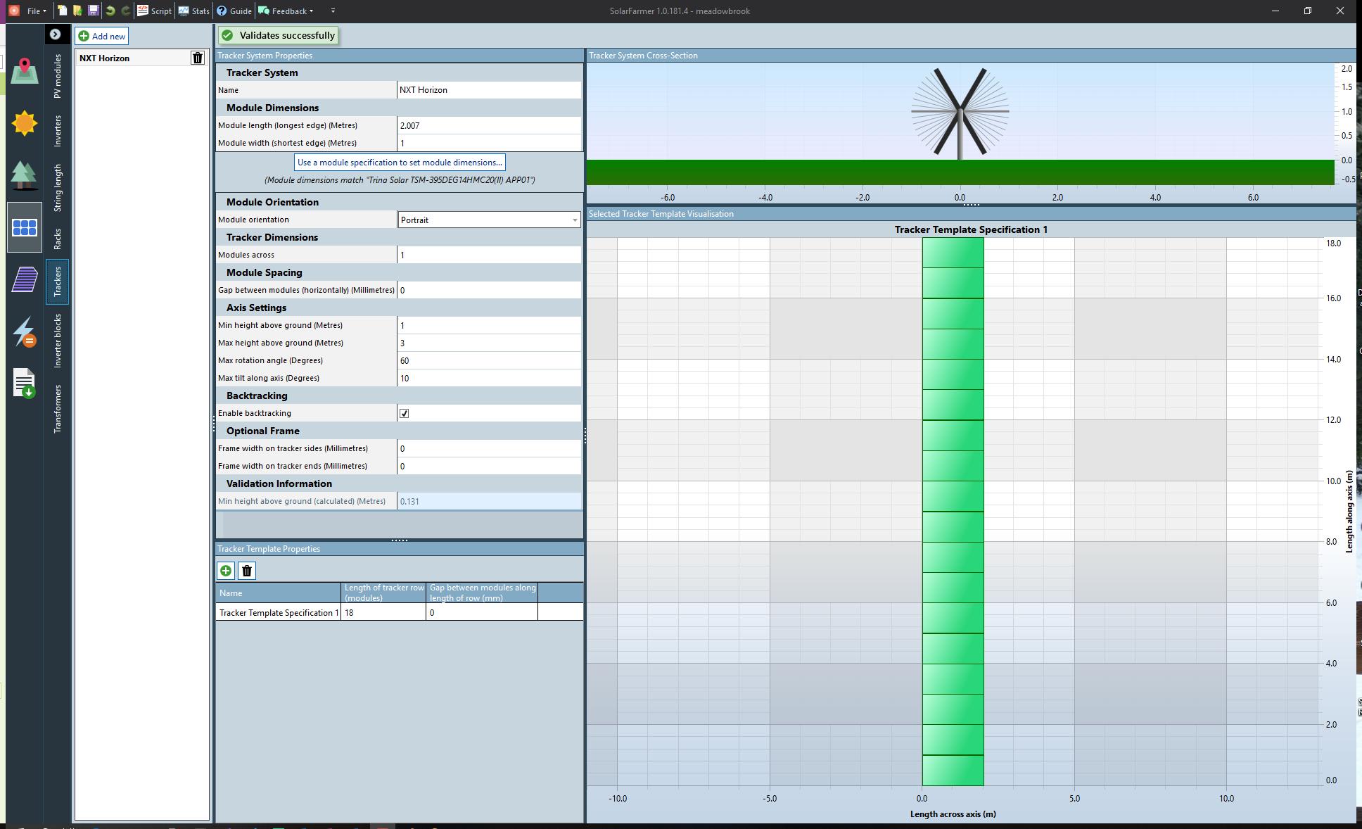 tracker spec screen