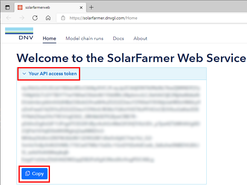 SolarFarmer Web Service