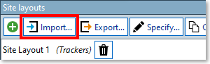 Import button