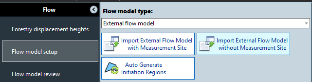 Import External Flow Model without measurement site