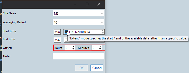 Time Offset Date Time Extent Check Box