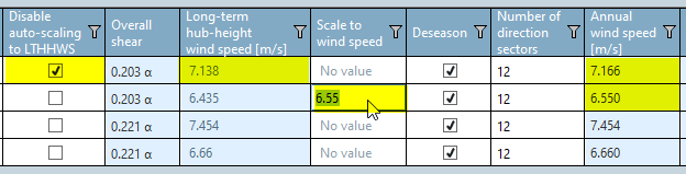 Calculate Wind Climate Scaling To L T H H W S
